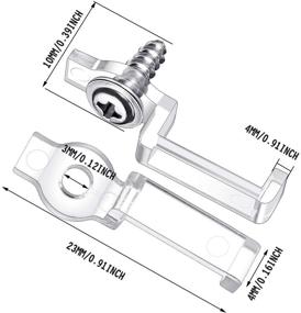 img 3 attached to 200-Pack Transparent LED Strip Light Clips with Screws - Mounting Brackets for 10mm Wide Non-Waterproof 3528 / 5050 LED Light Strips