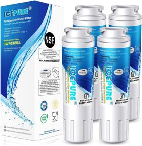 img 4 attached to 🧊 ICEPURE UKF8001 Refrigerator Water Filter Replacement - EveryDrop, Whirlpool Filter 4, Maytag UKF8001AXX-200 - 4PACK