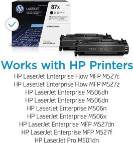 img 3 attached to 🖨️ HP 87X CF287XD: Black High Yield Toner-Cartridges for HP LaserJet Enterprise M527, M506, M501