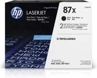 🖨️ hp 87x cf287xd: black high yield toner-cartridges for hp laserjet enterprise m527, m506, m501 logo