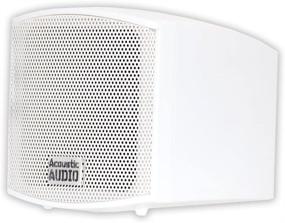 img 2 attached to Enhance Your Indoor Sound Experience with Acoustic Audio AA321W Mountable Indoor Speakers – 400 Watts, White Bookshelf Pair