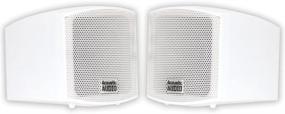 img 4 attached to Enhance Your Indoor Sound Experience with Acoustic Audio AA321W Mountable Indoor Speakers – 400 Watts, White Bookshelf Pair