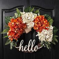 🍂 qunwreath 18 inch autumn hydrangea wreath for front door - thanksgiving fall decoration логотип