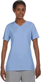 img 1 attached to 👚 Hanes Sport Women's Cool DRI V-Neck Performance Tee