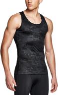 🏋️ tsla men's athletic compression sleeveless tank top: ultimate performance for running, basketball, and workouts in cool dry fabric логотип