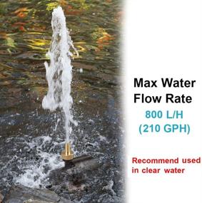 img 2 attached to 🐠 Efficient DC12V Submersible Clear Water Pump: Adjustable Power, 14½ ft Lift, 210 GPH, for Aquariums, Fish Tanks, Rockeries & More