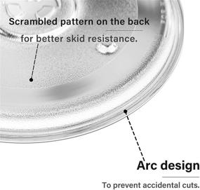 img 1 attached to 🍽️ 10.5” Microwave Glass Plate Replacement for Hamilton Beach, Sunbeam, Emerson P23, GE General Electric – Compatible with Panasonic, Chefmate, Avant, and More Microwave Oven Brands