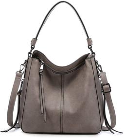 img 4 attached to Realer Handbags Shoulder Adjustable Leather Women's Handbags & Wallets for Totes