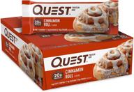 🍫 quest nutrition protein bar: high protein, gluten free, 12-count variety pack, cinnamon roll flavor – 25.4 oz logo