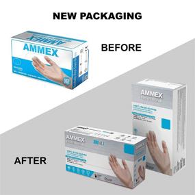 img 3 attached to AMMEX Clear Vinyl Medical Gloves - Box of 100, 3 Mil Thickness, Medium Size, Latex-Free, Powder-Free, Disposable, Non-Sterile, Food-Safe, VPF64100-BX