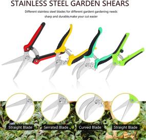 img 3 attached to 🌿 Topbooc 5 Pack Garden Pruning Shears with Stainless Steel Blades – Includes Gardening Gloves and Heavy Duty Bypass Pruning Shears Set