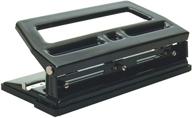 📎 charles leonard heavy duty paper punch with 3 holes, 40 sheet capacity, black, (90300) logo