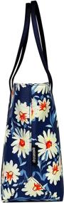 img 2 attached to Stylish Waterproof Floral Tote Bag - Ideal Shoulder Bags for Women, Teens, and School