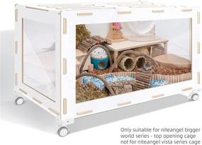 img 2 attached to Niteangel Supplement Universal Wheel - Effortlessly Enhance Mobility for Niteangel Bigger World - MDF Aspen Hamster Cage