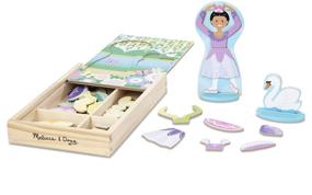 img 1 attached to 🩰 Melissa & Doug Ballerina Magnetic Double-Sided Toy
