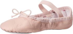 img 4 attached to Балетные туфли из натуральной кожи Bloch Bunnyhop для девочек для занятий атлетикой.