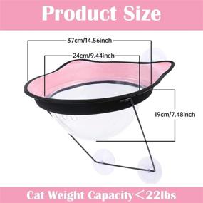 img 2 attached to 🐱 Ovida Cat Hammock Window Perch Capsule Bed - Secure Kitten Pet Space Saver with Suction Cups, Holds Up to 22 Lbs