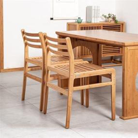 img 2 attached to GOSHOWIN Bamboo Chair - Bamboo Dining Chair for Kitchen, Living Room, Garden Patio, Party, Holiday - Indoor/Outdoor Use - 1PCS