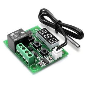 img 2 attached to 🌡️ HiLetgo 2pcs W1209 12V DC Digital Temperature Controller Board Micro Digital Thermostat -50-110°C Electronic Temp Control Module Switch with 10A Relay and Waterproof