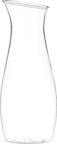 img 2 attached to 🧃 Clear Plastic Carlisle 7090207 Cascata Carafe Juice Jar Beverage Decanter - 1L Capacity