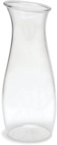 img 4 attached to 🧃 Clear Plastic Carlisle 7090207 Cascata Carafe Juice Jar Beverage Decanter - 1L Capacity