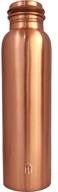 🧪 pure copper water bottle ayurvedic - leak proof 1 litre copper bottle for yoga and daily use - texas neuman copper water vessel - 34oz copper bottle with lid - great for health benefits логотип