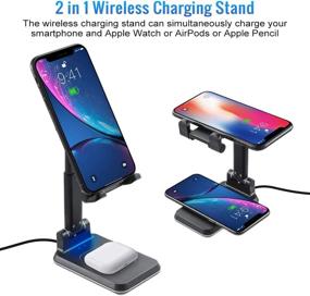 img 3 attached to Wireless Charging Foldable Compatible Etc，Black