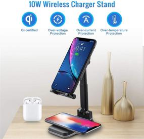 img 2 attached to Wireless Charging Foldable Compatible Etc，Black