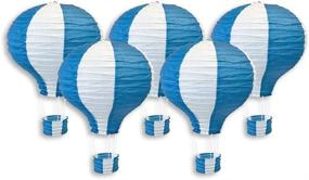 img 1 attached to Just Artifacts Decorative 12-Inch Hot Air Balloon Paper Lanterns (5Pcs