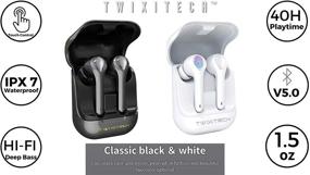 img 3 attached to 🎧 Беспроводные наушники Twixitech G9 PRO True Wireless: 5.0 Bluetooth с двойным микрофоном, восемь часов воспроизведения и защита от воды IPX7.