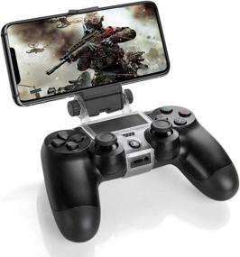 img 4 attached to 🎮 TNP PS4 Controller Phone Clip Holder Clamp Mount Bracket for Sony Playstation 4 PS4 Dual Shock Wireless Controller - Compatible with iPhone 11 Pro, 11 Pro Max, 11, Xs, Xs Max, X, 8 Plus, 8, 7