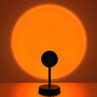 experience the ultimate sunset vibes: sunset lamp with 180 degree rotation - 10w led projector, romantic rainbow light for photography, party, and home decor logo