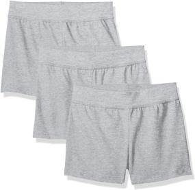 img 1 attached to 👧 Hanes Girls' Jersey Shorts for Little Girls - Clothing for Girls
