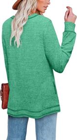 img 3 attached to 👚 Womens Sweatshirts Crewneck Long Sleeve Shirts: Stylish Casual Tunic Tops with Pockets | S-2XL Sizes Available