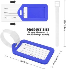 img 3 attached to 🧳 Waterproof Suitcase Luggage Tags by MotBach