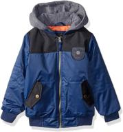 🧥 versatile boys' flight bomber jacket with hood by ixtreme: ready for every adventure logo