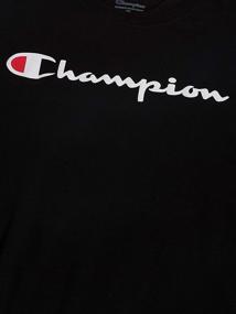 img 2 attached to 👕 Champion Graphic Jersey Black: Stylish Men's Clothing in Large Size | T-Shirts and Tanks