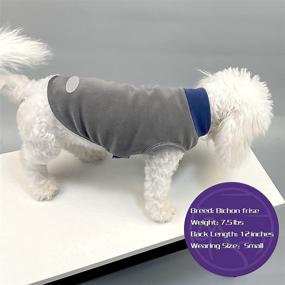 img 2 attached to Cyeollo 2-Pack Stretchy Dog Fleece Sweater – Winter Warm Dog Pullover Jacket with Reflective Stripe – Cold Weather Vest for Small, Medium, Large Dogs – Dog Apparel for Enhanced Visibility