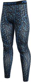 img 4 attached to ARSUXEO Men's Compression Tights: Enhance Performance with K3 Running Pants Leggings