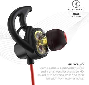 img 3 attached to Phaiser BHS-790 Bluetooth Headphones With Dual Graphene Drivers And Bluetooth Sport Headset With Mic - Wireless Earbuds For Running - Sweatproof Headphones for Earbud Headphones