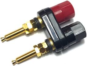 img 1 attached to 🔌 Amplifier/Speaker Power Cable Connector - CESS Dual Binding Post Terminal with Banana Jack Socket, 2.3" Length (2 Pack)