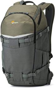 img 1 attached to 🎒 Lowepro LP37015-PWW Flipside Trek BP 350 AW Camera Backpack - Compact Storage for DSLR, Lenses, Tripod, 10 Inch Tablet (Grey/Dark Green)