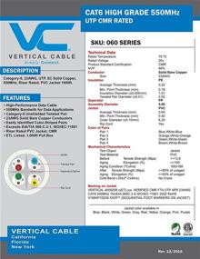 img 1 attached to Vertical Cable Copper 1000Ft Ethernet Industrial Electrical Wiring & Connecting: Efficient Solution for Seamless Connectivity