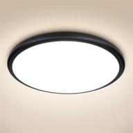 enhance your space with the bedee 24w round ceiling light fixtures - ip44 waterproof led lights flush mount black,12 inch ceiling lamp for kitchen bathroom bedroom hallways stairwell - 2040 lumens 4200k super bright, natural white. логотип