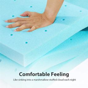 img 3 attached to BedsPick 3 Inch Memory Foam Mattress Topper Queen Size - Premium Gel-Infused Mattress Pad for Ultimate Softness