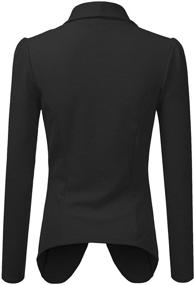 img 2 attached to Doublju Classic Women's Clothing: Draped Front Blazer - Enhanced SEO