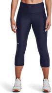 🔥 enhanced performance: under armour women's high waisted pocketed capri with heatgear technology logo