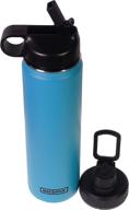 stylish 22oz stainless steel water bottle with flip top straw, spout lids, handle, and double vacuum wall insulation for hot and cold beverages - nicepix steel insulated thermos логотип