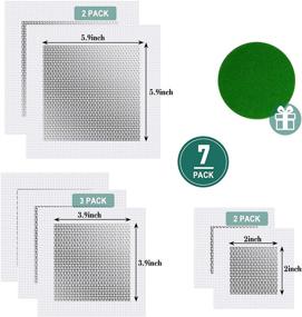 img 3 attached to 🔨 7-Pack Drywall Repair Kit | 2/4/6-Inch Wall Hole Repair | Self-Adhesive Wall Patch | Ideal for Patching & Repairing Walls, Plaster, & Drywall