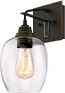 💡 westinghouse lighting 6333200 eldon wall fixture - stunning oil rubbed bronze finish with clear seeded glass логотип